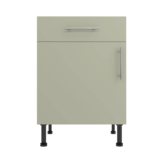 Base Drawerline 600 Assembled Kitchen Unit Matt Sage Green