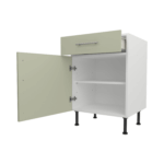 Base Drawerline 600 Assembled Kitchen Unit Matt Sage Green