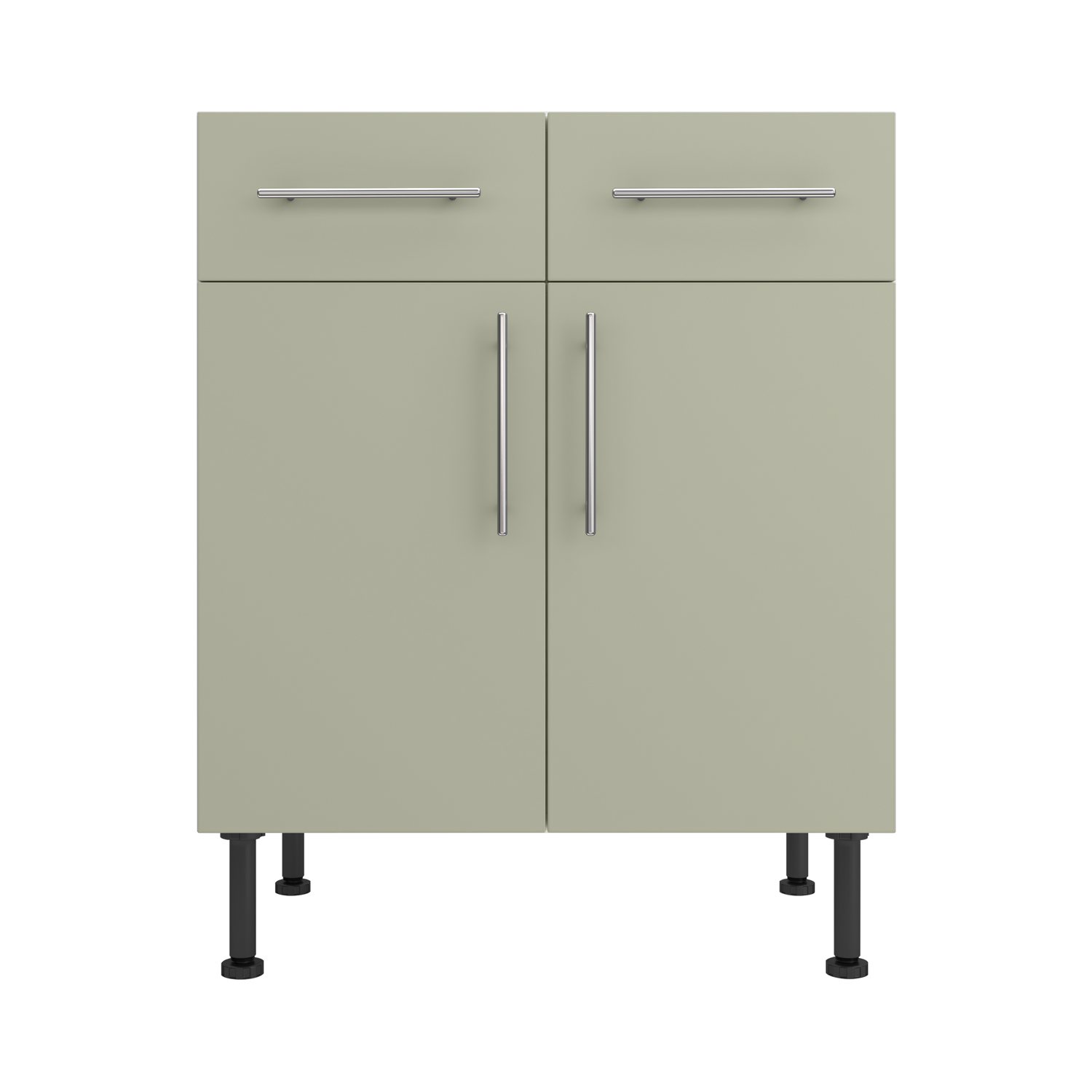 Base Drawerline 700 Assembled Kitchen Unit Matt Sage Green