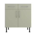 Base Drawerline 800 Assembled Kitchen Unit Matt Sage Green