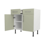 Base Drawerline 800 Assembled Kitchen Unit Matt Sage Green