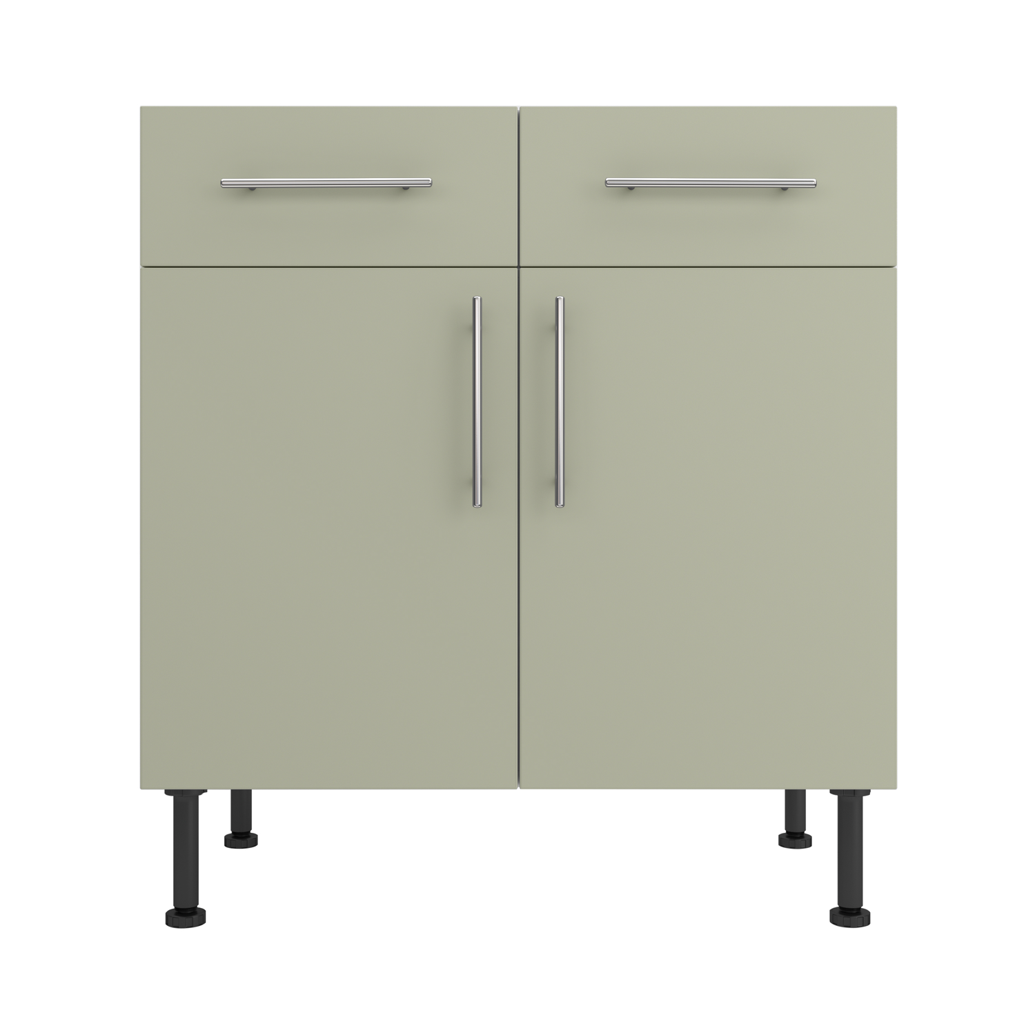 Base Drawerline 800 Assembled Kitchen Unit Matt Sage Green