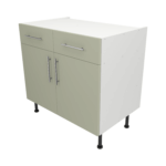 Base Drawerline 900 Assembled Kitchen Unit Matt Sage Green