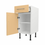 Base Drawerline 400 Assembled Kitchen Unit Matt Sand Yellow