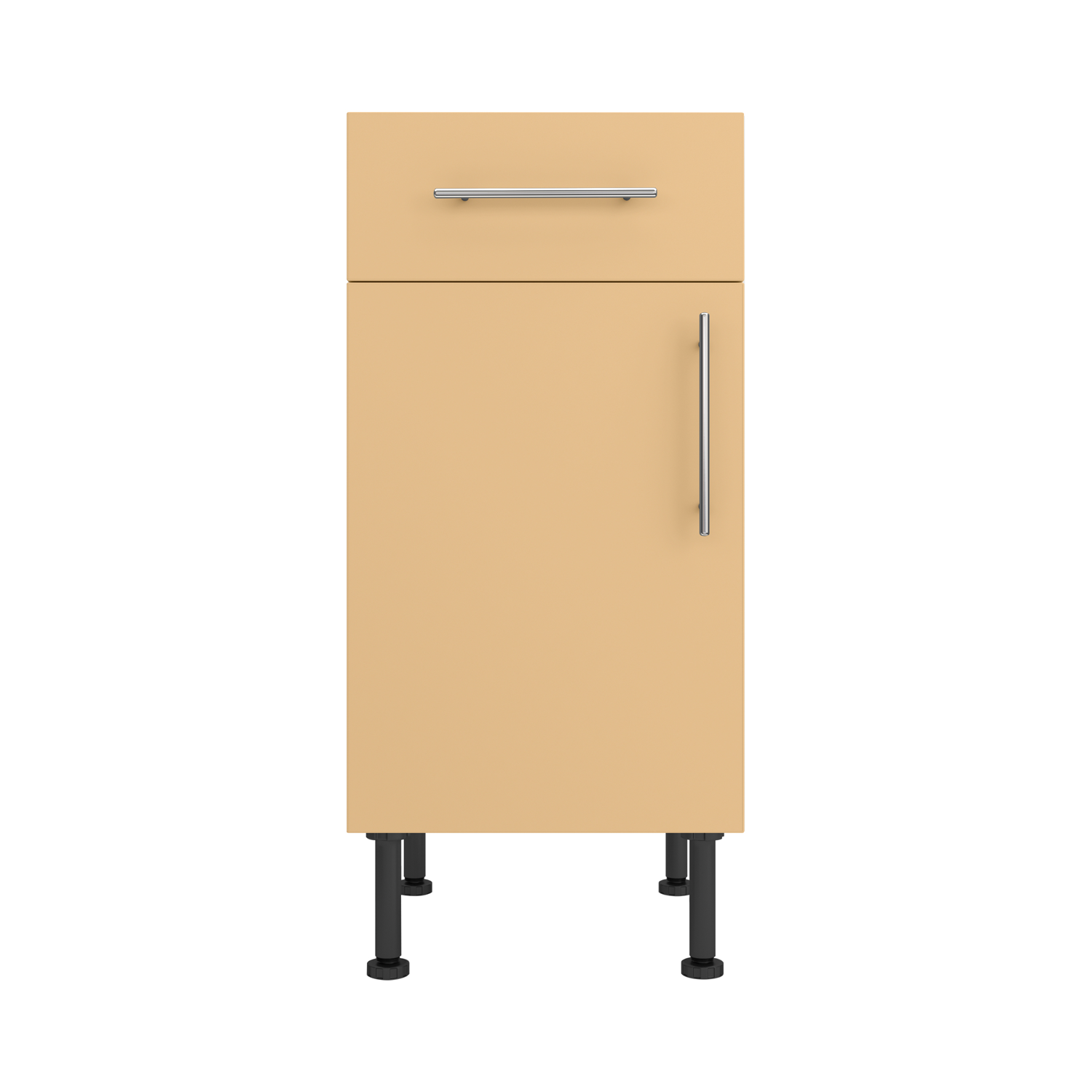 Base Drawerline 400 Assembled Kitchen Unit Matt Sand Yellow