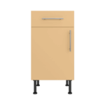 Base Drawerline 450 Assembled Kitchen Unit Matt Sand Yellow