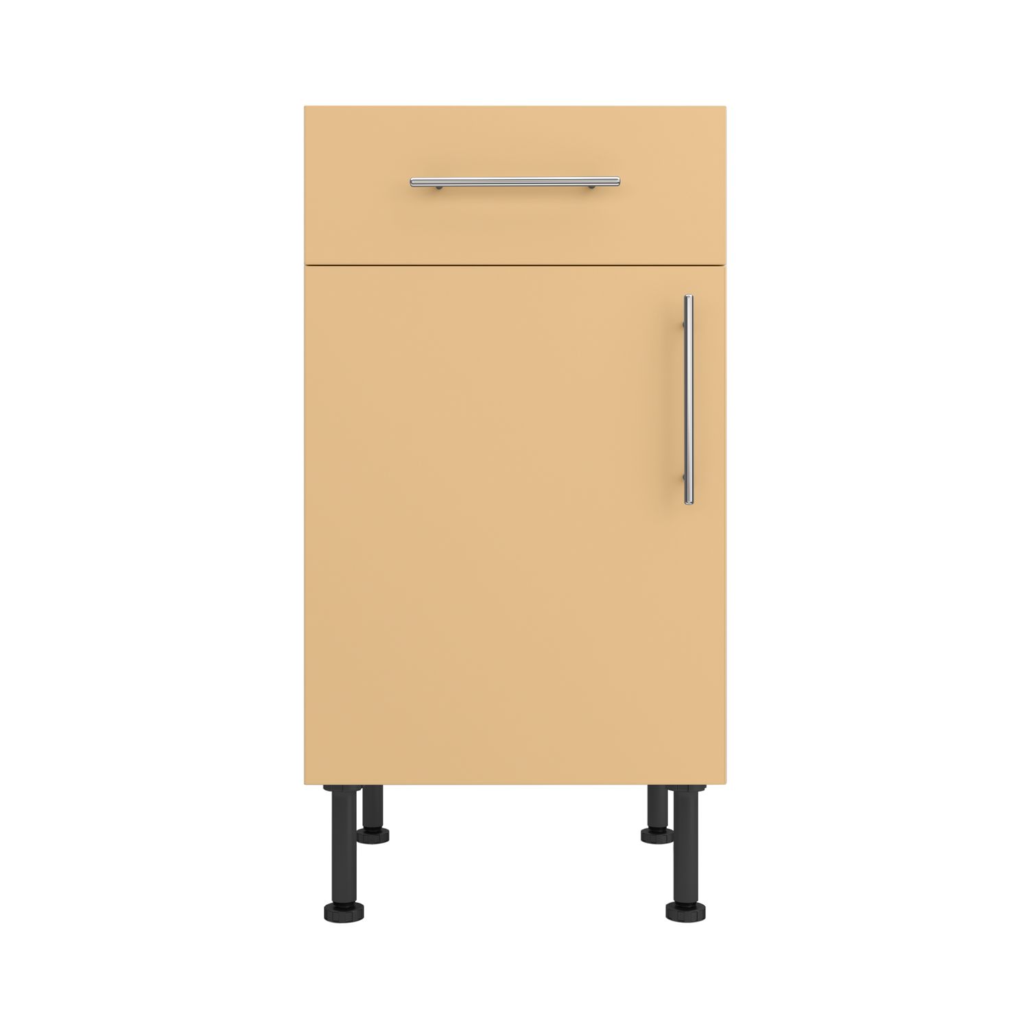 Base Drawerline 450 Assembled Kitchen Unit Matt Sand Yellow