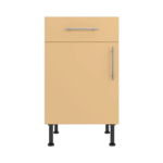 Base Drawerline 500 Assembled Kitchen Unit Matt Sand Yellow