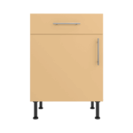 Base Drawerline 600 Assembled Kitchen Unit Matt Sand Yellow