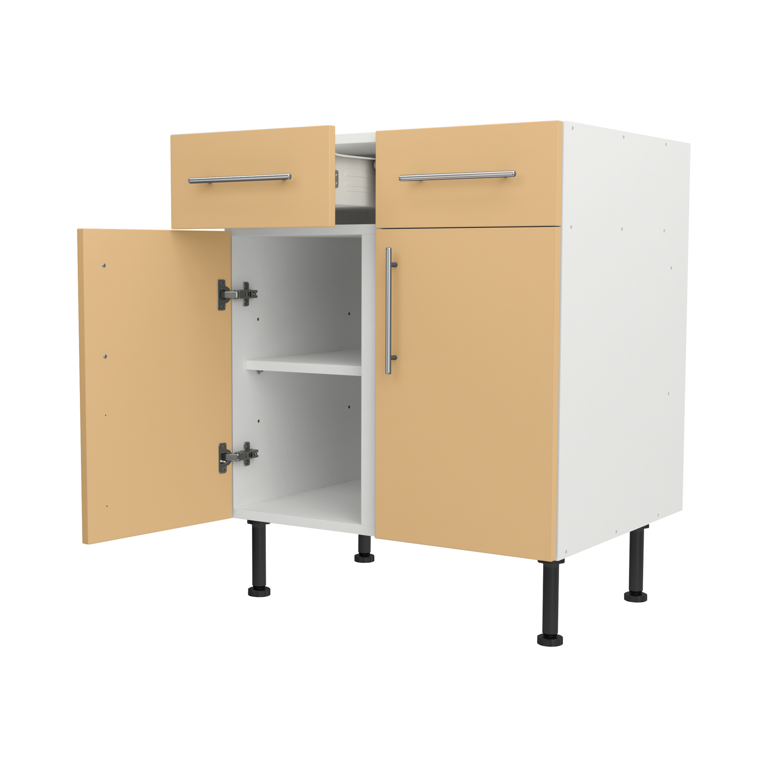 Base Drawerline 700 Assembled Kitchen Unit Matt Sand Yellow