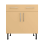 Base Drawerline 800 Assembled Kitchen Unit Matt Sand Yellow
