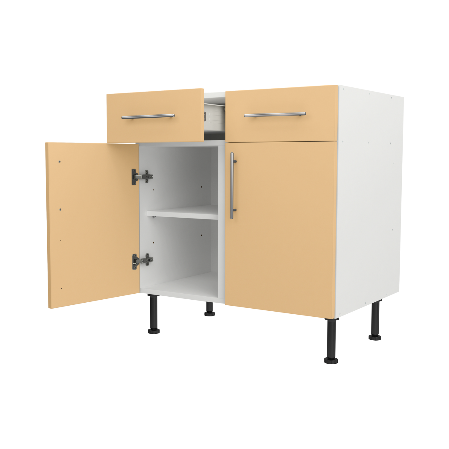 Base Drawerline 800 Assembled Kitchen Unit Matt Sand Yellow