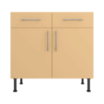Base Drawerline 900 Assembled Kitchen Unit Matt Sand Yellow