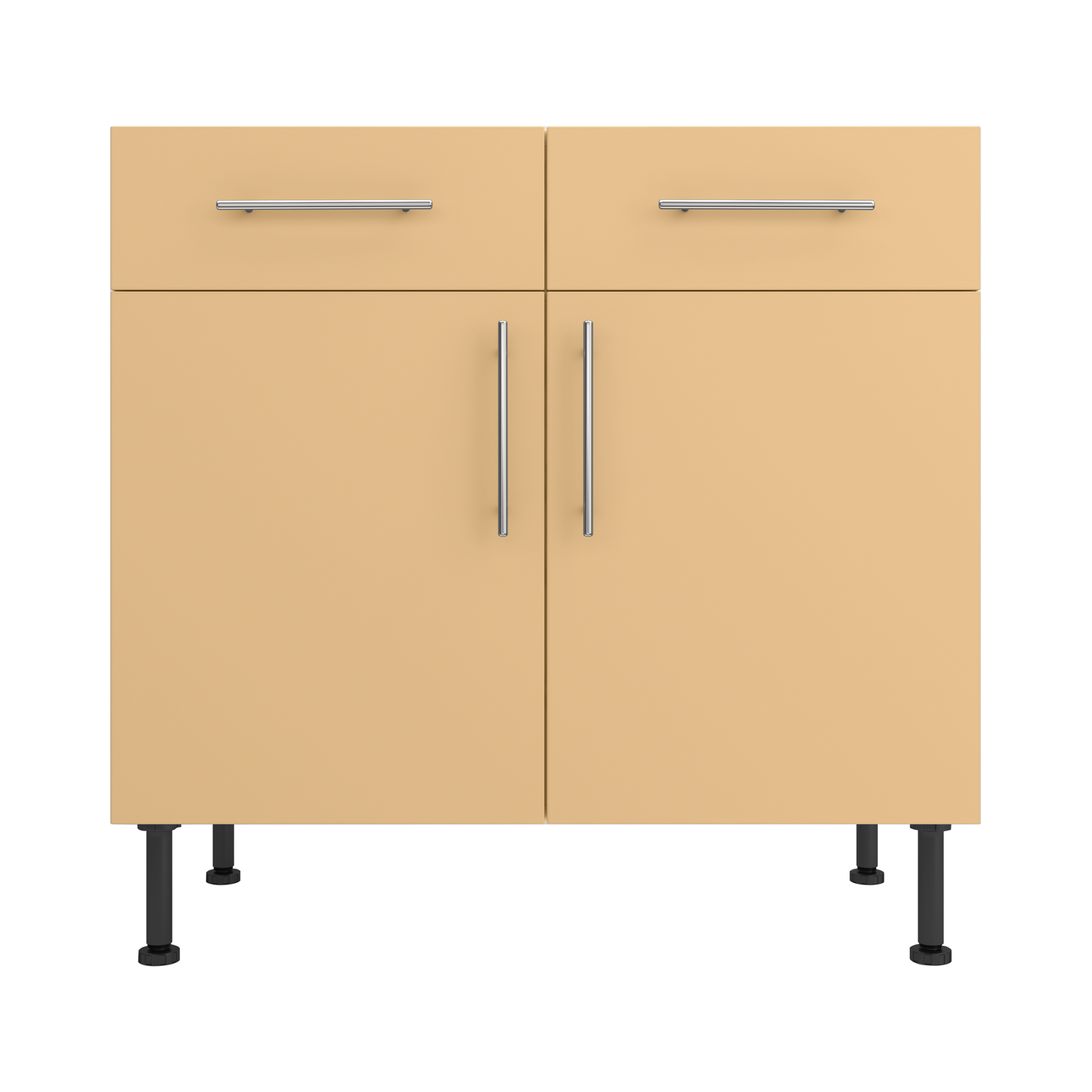Base Drawerline 900 Assembled Kitchen Unit Matt Sand Yellow