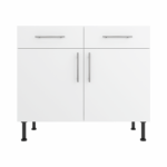 Base Drawerline 1000 Assembled Kitchen Unit Matt White