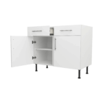 Base Drawerline 1000 Assembled Kitchen Unit Matt White