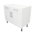 Base Drawerline 1000 Assembled Kitchen Unit Matt White