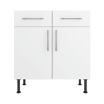 Base Drawerline 800 Assembled Kitchen Unit Matt White