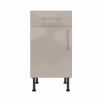 Base Drawerline 450 Assembled Kitchen Unit cashmere gloss