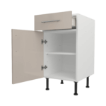 Base Drawerline 450 Assembled Kitchen Unit cashmere gloss
