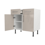 Base Drawerline 800 Assembled Kitchen Unit cashmere gloss