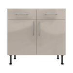 Base Drawerline 900 Assembled Kitchen Unit cashmere gloss