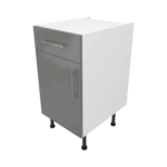 Base Drawerline 450 Assembled Kitchen Unit Dust Grey Gloss