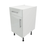 Base Drawerline 450 Assembled Kitchen Unit Gloss light grey