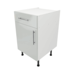 Base Drawerline 500 Assembled Kitchen Unit Gloss light grey