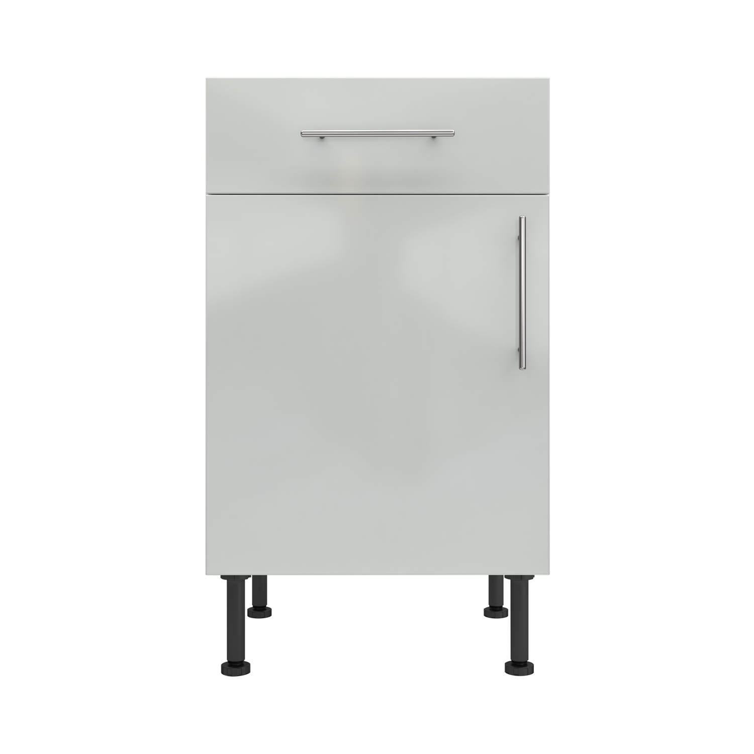 Base Drawerline 500 Assembled Kitchen Unit Gloss light grey