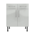 Base Drawerline 700 Assembled Kitchen Unit Gloss light grey