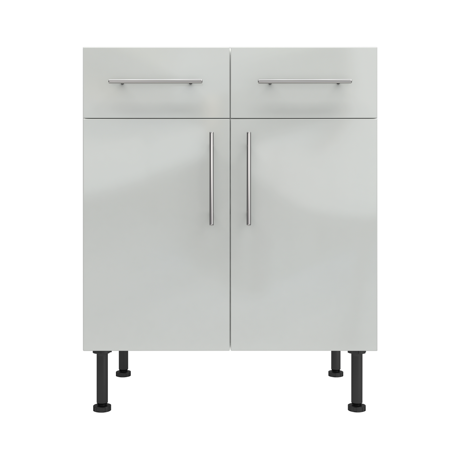 Base Drawerline 700 Assembled Kitchen Unit Gloss light grey