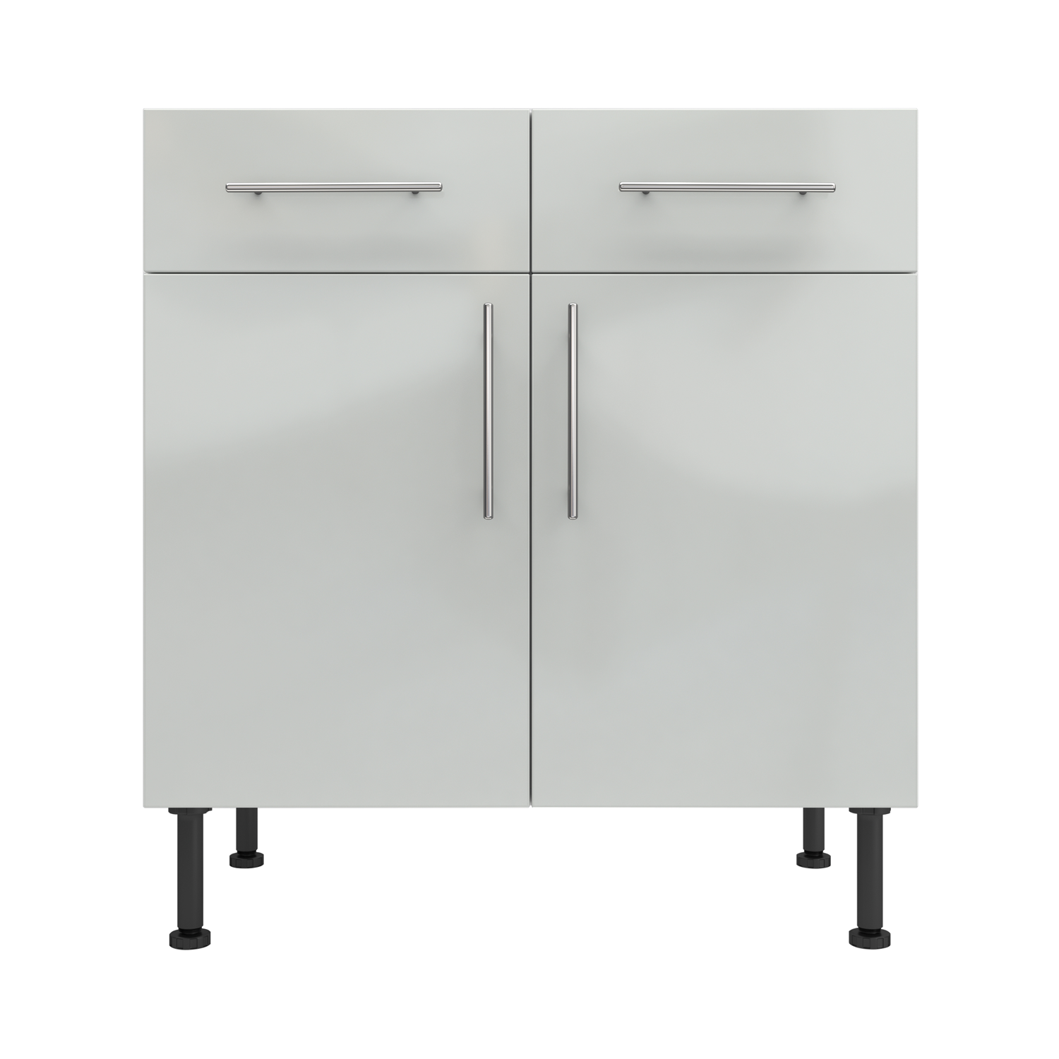 Base Drawerline 800 Assembled Kitchen Unit Gloss light grey