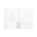 Modern Pre Assembled 1000mm fitted kitchen wall unit white gloss