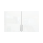 Modern Pre Assembled 1200mm fitted kitchen wall unit white gloss