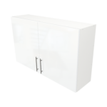 Modern Pre Assembled 1200mm fitted kitchen wall unit white gloss