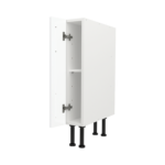 Modern Pre Assembled 150mm fitted kitchen base unit white gloss