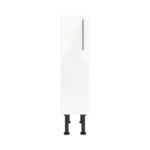 Modern Pre Assembled 200mm fitted kitchen base unit white gloss