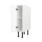 Modern Pre Assembled 200mm fitted kitchen base unit white gloss