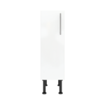 Modern Pre Assembled 250mm fitted kitchen base unit white gloss