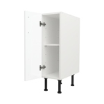 Modern Pre Assembled 250mm fitted kitchen base unit white gloss