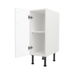 Modern Pre Assembled 300mm fitted kitchen base unit white gloss