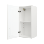 Modern Pre Assembled 350mm fitted kitchen wall unit white gloss