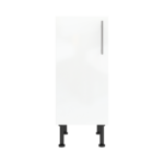 Modern Pre Assembled 350mm fitted kitchen base unit white gloss