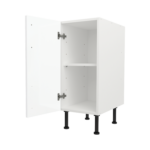 Modern Pre Assembled 350mm fitted kitchen base unit white gloss