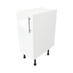 Modern Pre Assembled 350mm fitted kitchen base unit white gloss