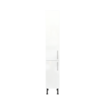 Modern Pre Assembled 350mm Tall Kitchen Larder fitted unit white gloss