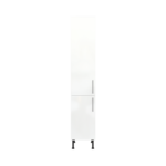 Modern Pre Assembled 400mm Tall Kitchen Larder fitted unit white gloss