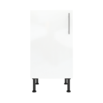 Modern Pre Assembled 450mm fitted kitchen base unit white gloss