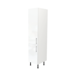 Modern Pre Assembled 450mm Tall Kitchen Larder fitted unit white gloss